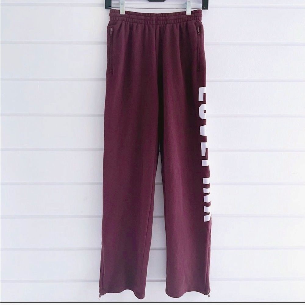 Victoria’s Secret PINK Ankle Zip Boyfriend Wide Leg Everyday Joggers EUC XS